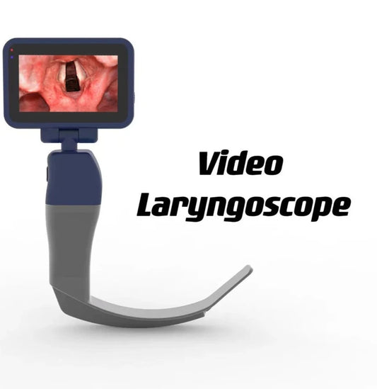 Video Laryngoscope 6 Stainless Steel Blades Reusable Sterilizable Blades Color TFT LCD Digital Video Laryngoscope Optional 3inch