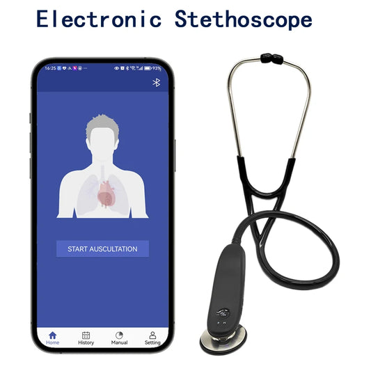 New Electronic Medical Bluetooth Digital Intelligent  Stethoscope Doctor Nurse  History Record Storage Multi-user